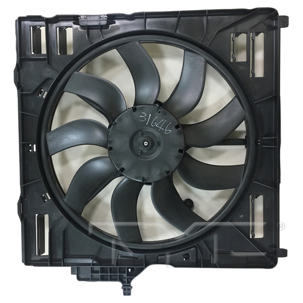 Radiator & Condenser Cooling Fan Assembly for 07-13 BMW X5 17427576281