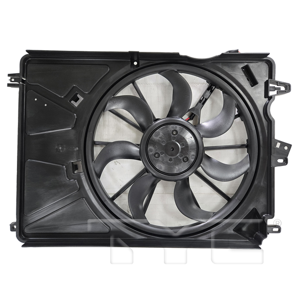Radiator & A/C Condenser Cooling Fan Assembly for 19-23 Jeep Renegade 1.3L