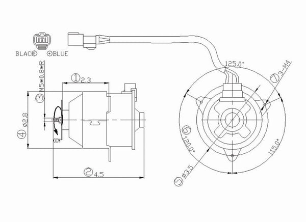 Radiator Cooling Fan Motor for 02-06 Honda CR-V/CRV HO3116114 19030-PNA-003
