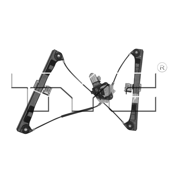 Power Window Regulator with Motor for 06-12 Ford Fusion w/o 1-Touch Front Right