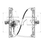 Power Window Regulator with Motor for 06-10 Jeep Grand Cherokee Front Right