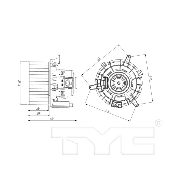 Blower Motor A/C Heater Fan Assembly for 10-13 Chevy Silveo 1500 w/o ATC