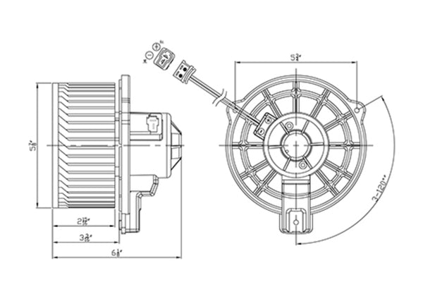 Blower Motor A/C Heater Fan Assembly for 12-17 Hyundai Accent/10-15 Tucson