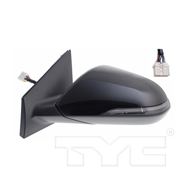 Door Mirror Left Driver for 18-19 Hyundai Sonata Power Heated w/Signal w/BSD
