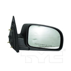 Door Mirror for 07-12 Hyundai Santa Fe Power Heated Black Right Passenger Side