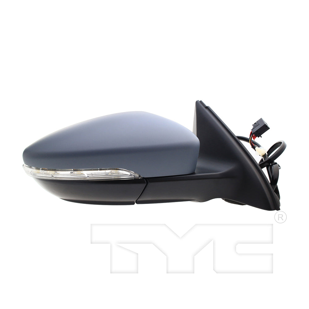 Door Mirror for 13-15 Volkswagen Jetta Hybrid Power Heated w/Signal Passenger