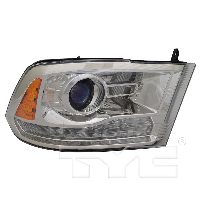 Headlight for 13-15 Dodge Ram Pickup w/o Logo Chrome Right Passenger CAPA