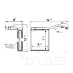 HVAC Heater Core for 03-06 Ford F-Series Super Duty 4C3Z-18476-BA