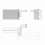 New AC Evaporator (Rear) for 08-11 Dodge Grand Caravan/Chrysler Town & Country