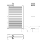 Evaporator A/C Core for Dodge Ram 1500 Pickup 68138270AB