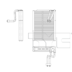 Evaporator for 19-20 Hyundai Santa Fe 97139-S1000