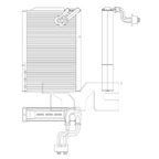 Evaporator for 16-20 Kia Optima 97139D5000