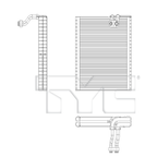 Evaporator for 16-22 Lexus RX-350 8850148430