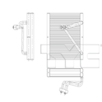 Evaporator for 18-23 Hyundai Kona 97139J9000