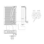 A/C Evaporator for 20-23 Chevrolet/Buick Trailblazer/Encore GX 42747631/42752021