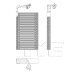 A/C Evaporator for 2017-2022 Mercedes-Benz GLC-Class GLC-300 2.0L L4 2058309904