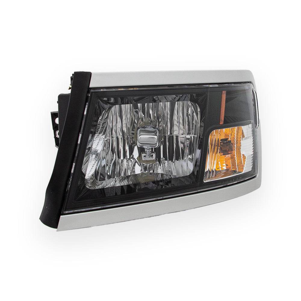 Headlight Front Lamp for 08-11 Dodge Dakota (Black Bezel) Left Driver Side
