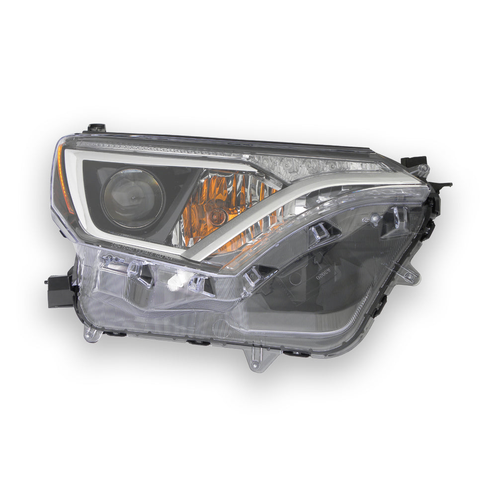 Halogen Headlight Lamp for 16-18 Toyota RAV4 (w/o Black Bezel) Passenger Right