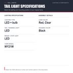 Tail Light Rear Back Lamp for 11-14 Toyota Sienna SE Passenger Right