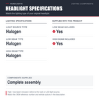 Headlight for 11-13 Toyota Corolla US Built/Black S/ SRX Left Driver