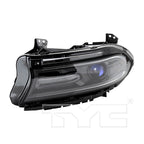Halogen Headlight for 16-19 Dodge Charger w/LED DRL w/o Logo Driver CAPA