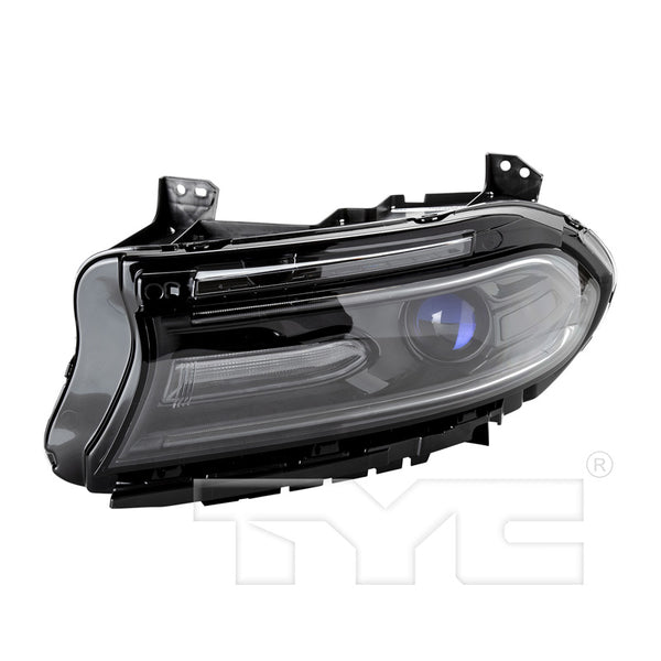 Halogen Headlight for 16-19 Dodge Charger w/LED DRL w/o Logo Driver CAPA