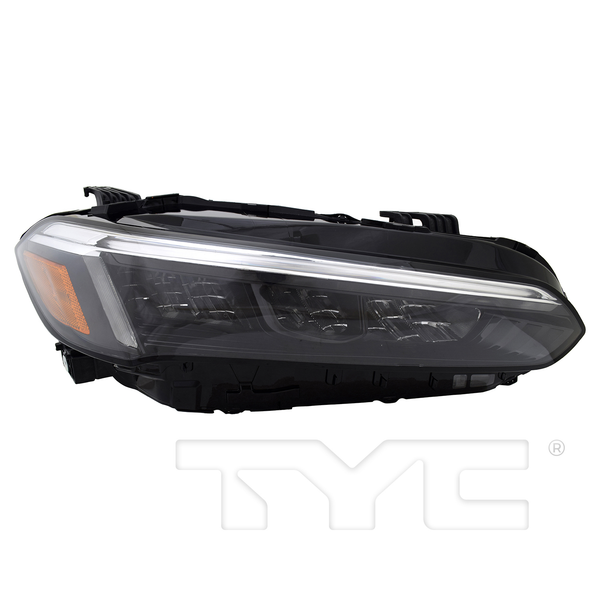LED Black Headlight for 22-25 Honda Civic Sport (Black) Right Passenger Side