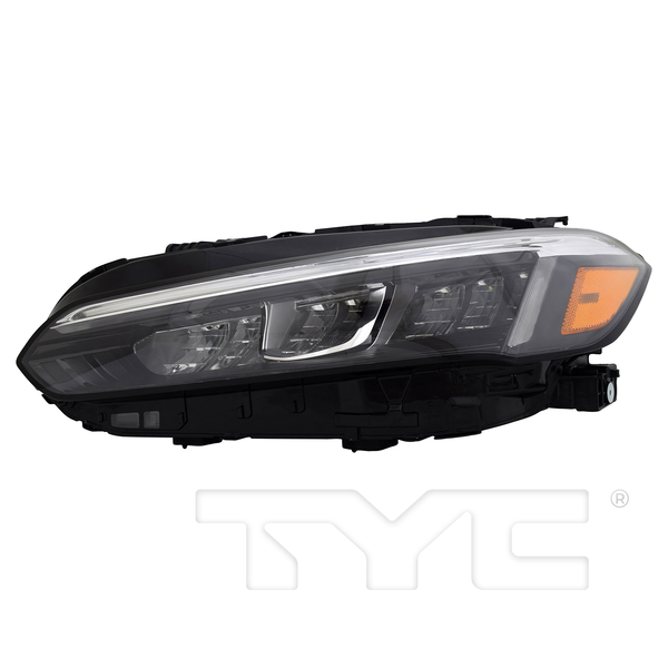 LED Chrome Headlight for 22-25 Honda Cvic LX/EX  (Chrome) Left Driver Side