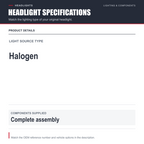 Halogen Headlight Front Lamp for 12-13 Kia Optima (US Built) Left Driver