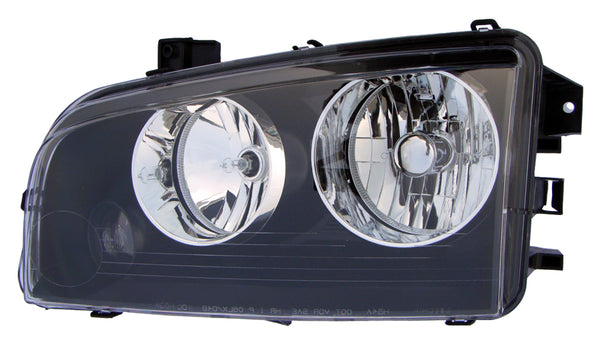 Headlight Front Lamp for 06-07 Dodge Charger (Black) Driver Left