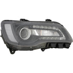 Halogen Headlight Front Lamp for 15-17 Chrysler 300 (Black) Passenger Right