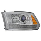 Halogen Headlight Front Lamp for 13-15 Dodge Ram Pickup (Chrome) Driver Left