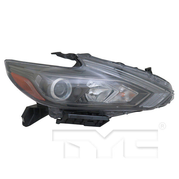 Halogen Headlight Front Lamp for 16-18 Nissan Altima SR Black Right Passenger