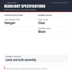 Headlight Front Lamp for 03-04 Jeep  Liberty Driver Left