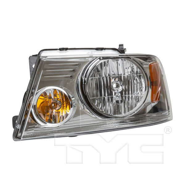 Headlight Lamp for 04-08 Ford F Series Pickup LD (w/Chrome) Left Driver