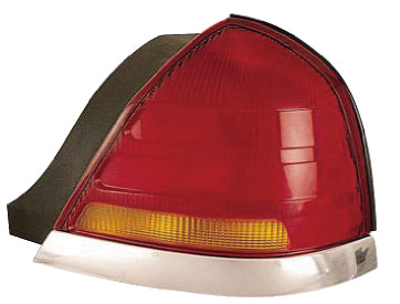 Tail Light for 98-02 Ford Crown Victoria (4 Bulb Red & Amber) Passenger Right