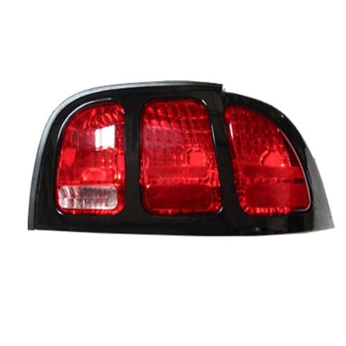 Tail Light Lamp for 96-98 Ford Mustang (Black/Paint to Match) Passenger Right