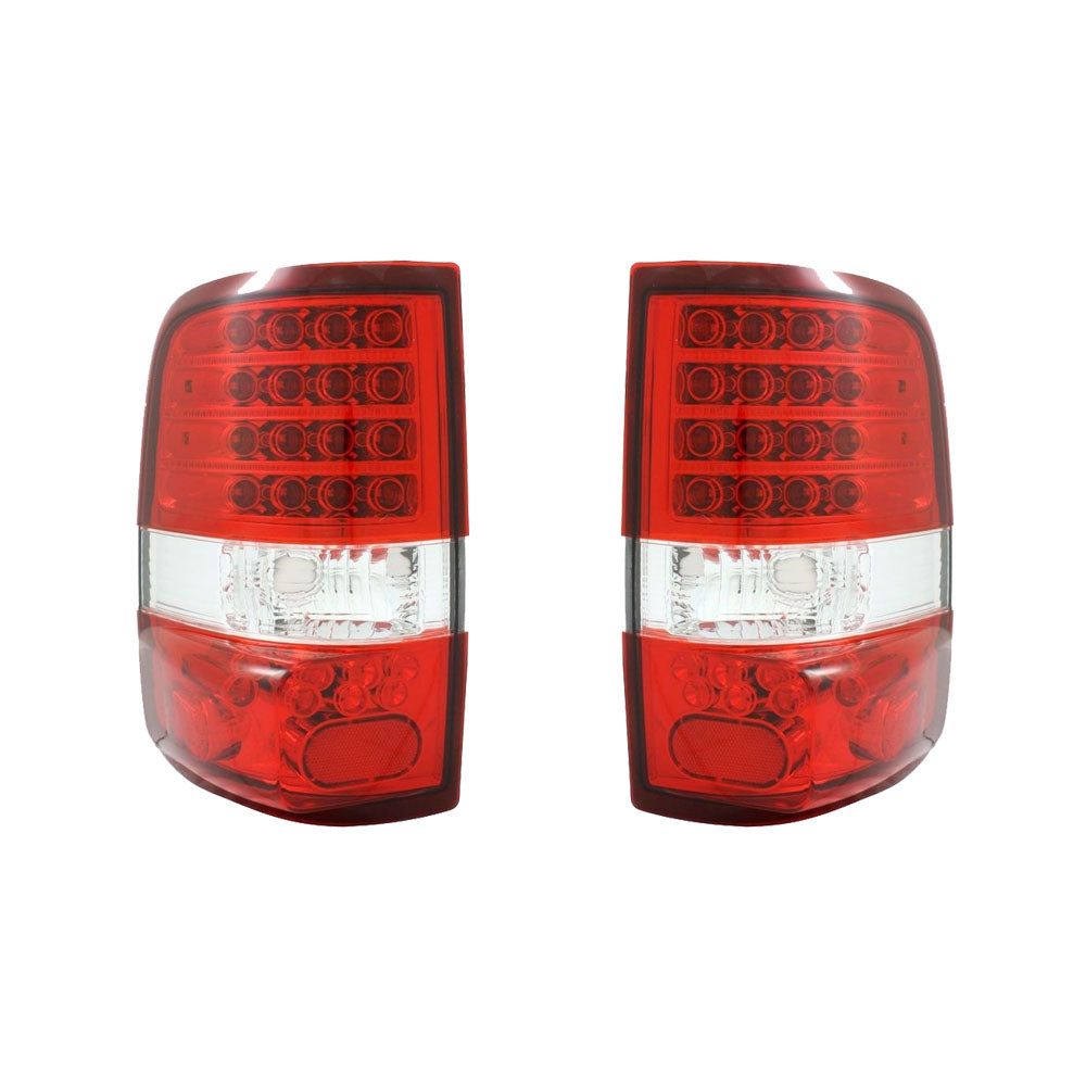 04-08 Ford F-150 Styleside Pick Up Rear LED Tail Lights - Red/Clear