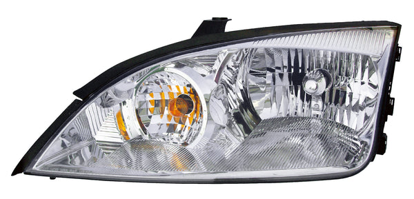 Halogen Headlight Front Lamp for 05-07 Ford Focus ZX4 (Sedan) Driver Left