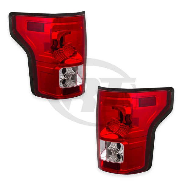 Tail Lights Rear Lamps for 15-17 Ford F150 Pickup Left & Right Pair Set