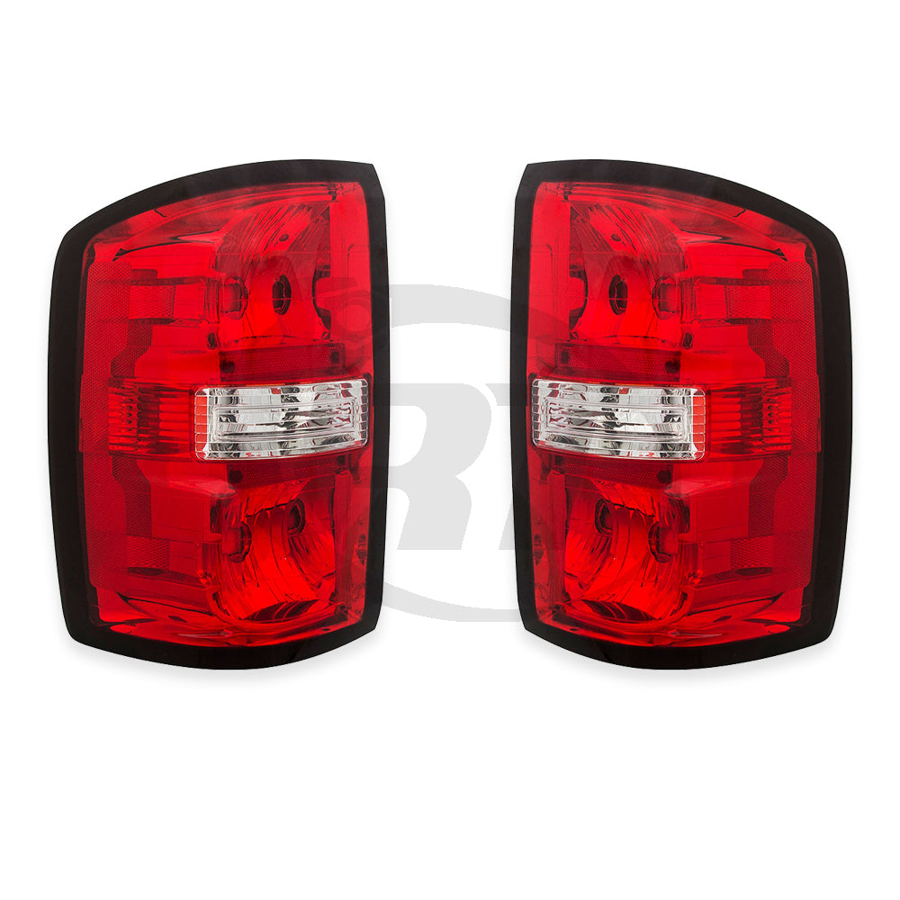 Tail Lights Rear Lamps for 14-16 GMC Sierra 1500 Pickup Left & Right Pair Set