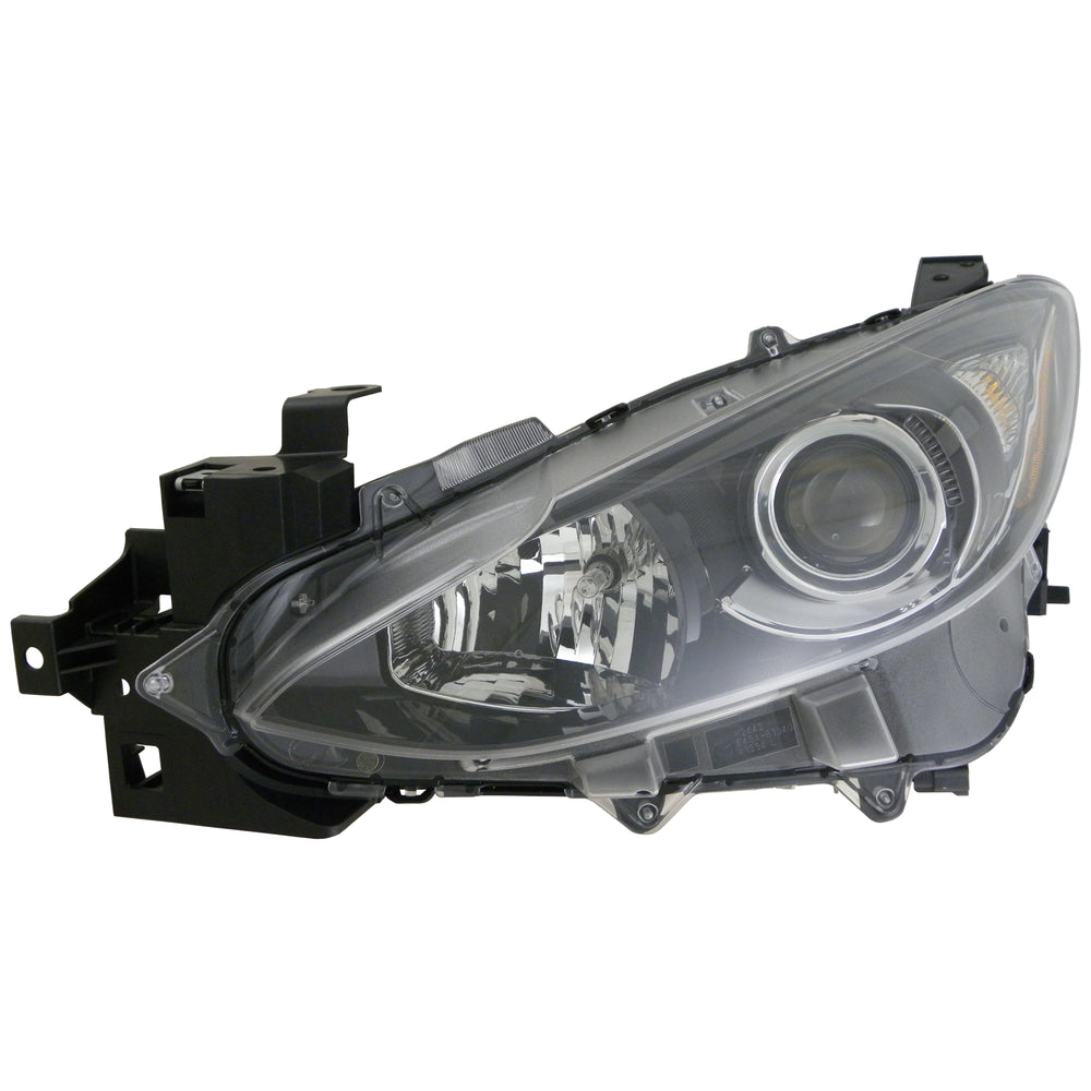 Halogen Headlight Front Lamp for 14-16 Mazda Mazda 3 Driver Left