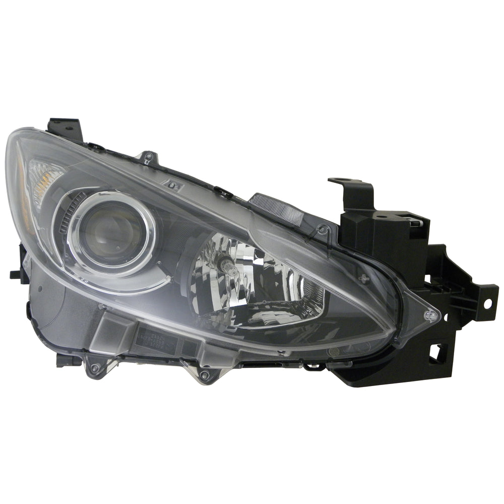 Halogen Headlight Front Lamp for 14-16 Mazda Mazda 3 Passenger Right