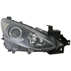 Halogen Headlight Front Lamp for 14-16 Mazda Mazda 3 Passenger Right