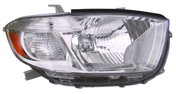 Headlight for 08-10 Toyota Highlander Base/Limited (Chrome) Passenger Right
