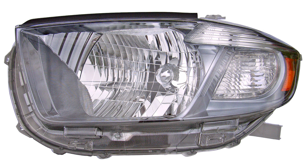 Headlight Lamp for 08-10 Toyota Highlander Sport (Black Housing) Driver Left
