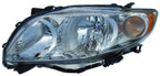 Headlight for 09-10 Toyota Corolla Base/XE/LE/XLE (Chrome) Driver Left