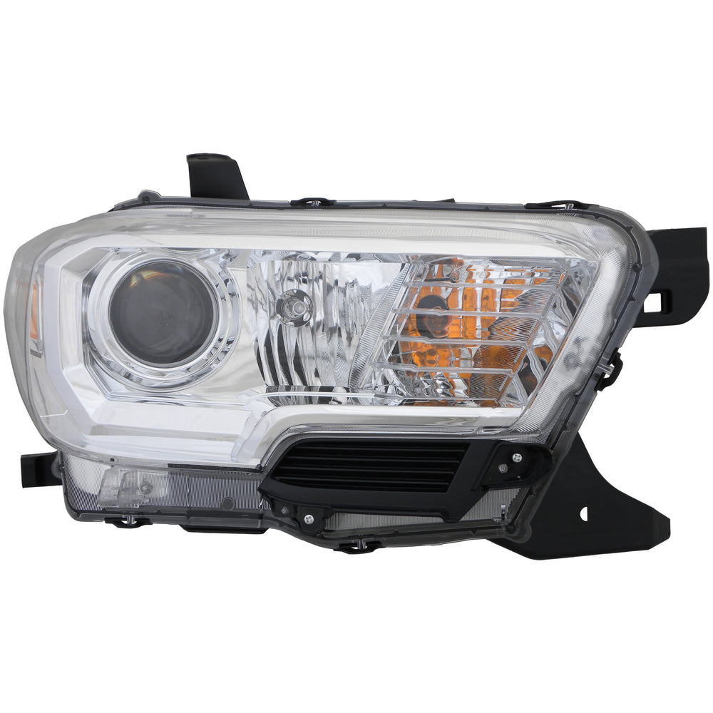 Halogen Headlight Front Lamp for 16-17 Toyota Tacoma (w/o DRL) Passenger Right