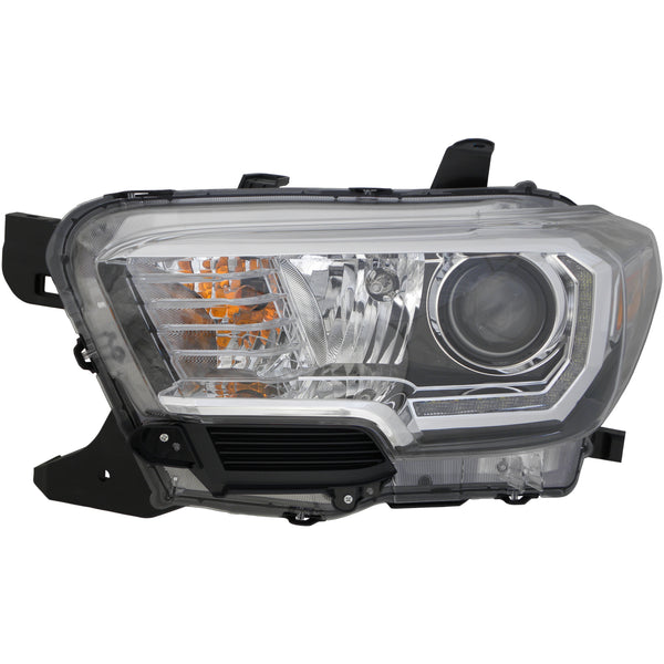Halogen Headlight Front Lamp for 16-17 Toyota Tacoma (with DRL) Driver Left