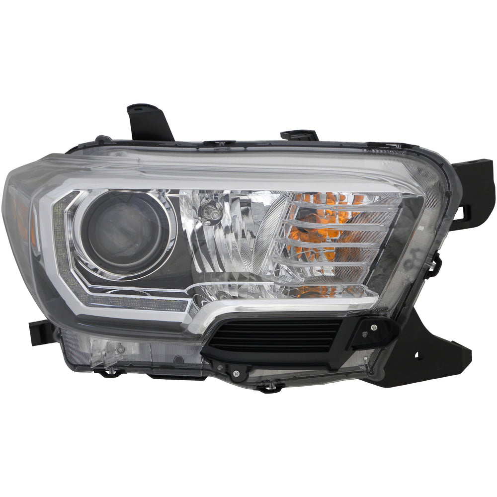 Halogen Headlight Front Lamp for 16-17 Toyota Tacoma (with DRL) Passenger Right
